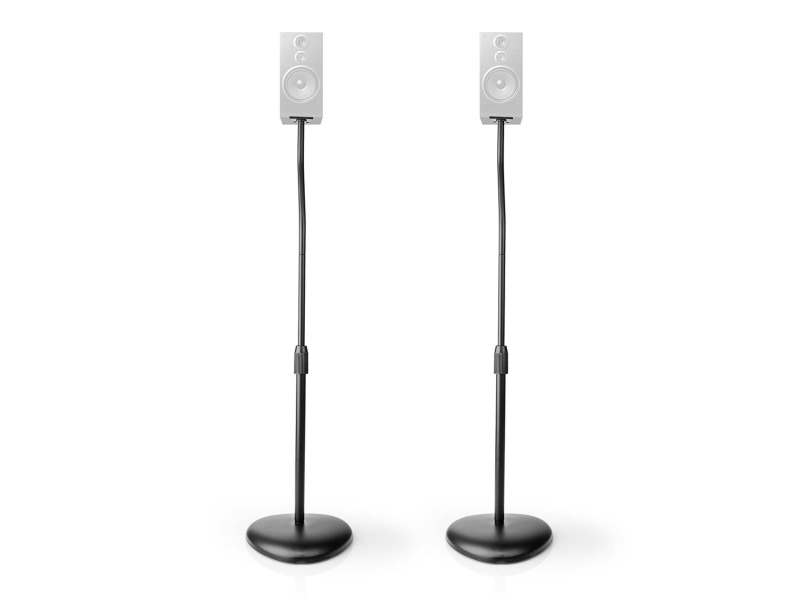 Nedis SPMT2750BK, Golv, 4,5 kg, Akrylnitrilbutadienstyren (ABS), Stål, Svart, Fristående, 77,5 cm | TV, Ljud & Bild - Högtalare - Högtalartillbehör | GameStuff