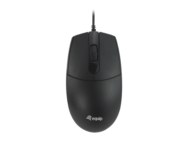Equip 245117, Ambidextrous, Optisk, Usb Type-A, 1200 Dpi, Sort