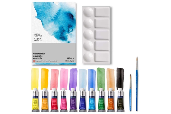 Cotman Water Cardboard Set 10X5ml +Accessories