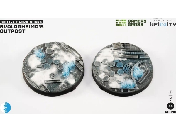 Gamers Grass Infinity – Svalarheimas Outpost – Round 55mm (2x)