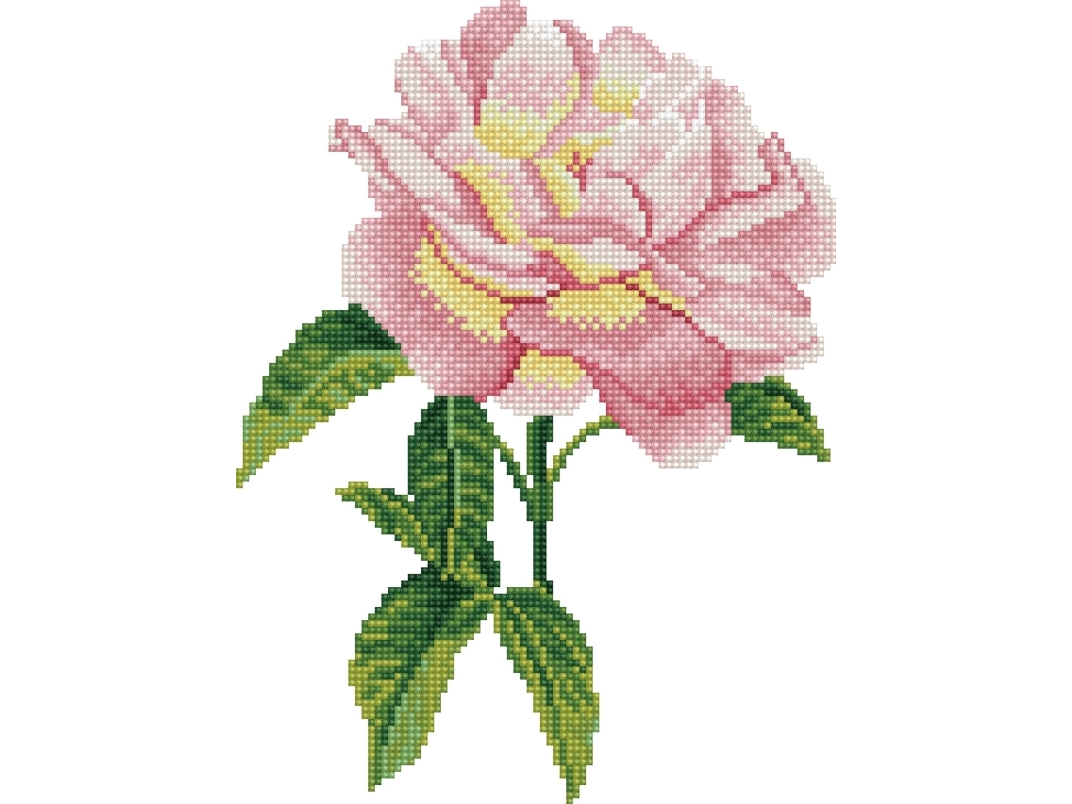 Diamond Dotz-broderi Pink rose 35,7x43,7 cm DD5069