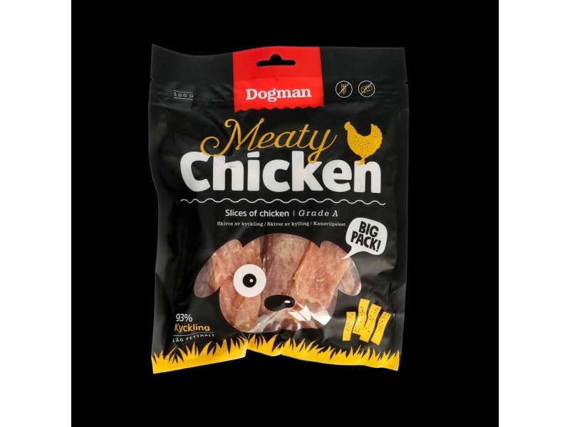 Dogman Meaty Chicken Slices Grain-Free Dog Treats 300g