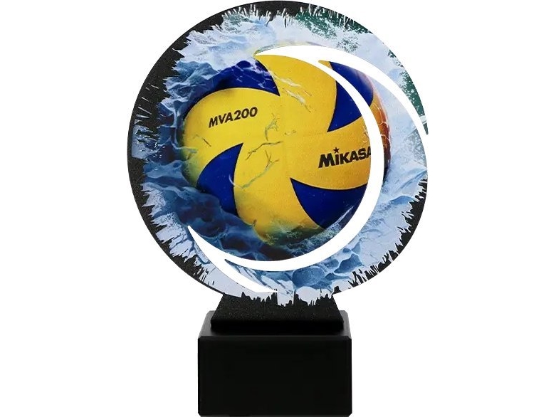 Victoria Sport Metaltrofæ med marmorsokkel - Volleyball