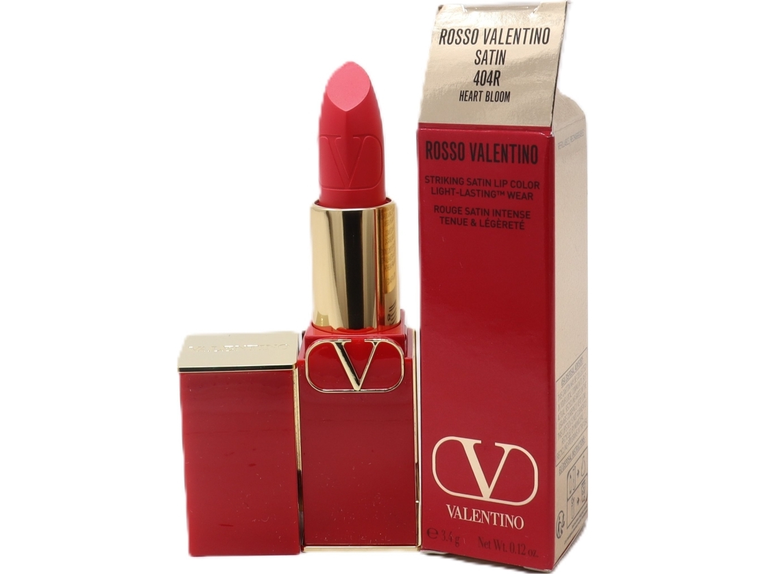 Valentino Valentino, Rosso, Satin Finish, Cream Lipstick, 404R, Refillable, 3.5 G For Women