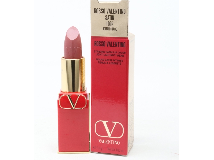 Valentino Rosso satin finish læbestift 100R, refillbar, 3,5 g