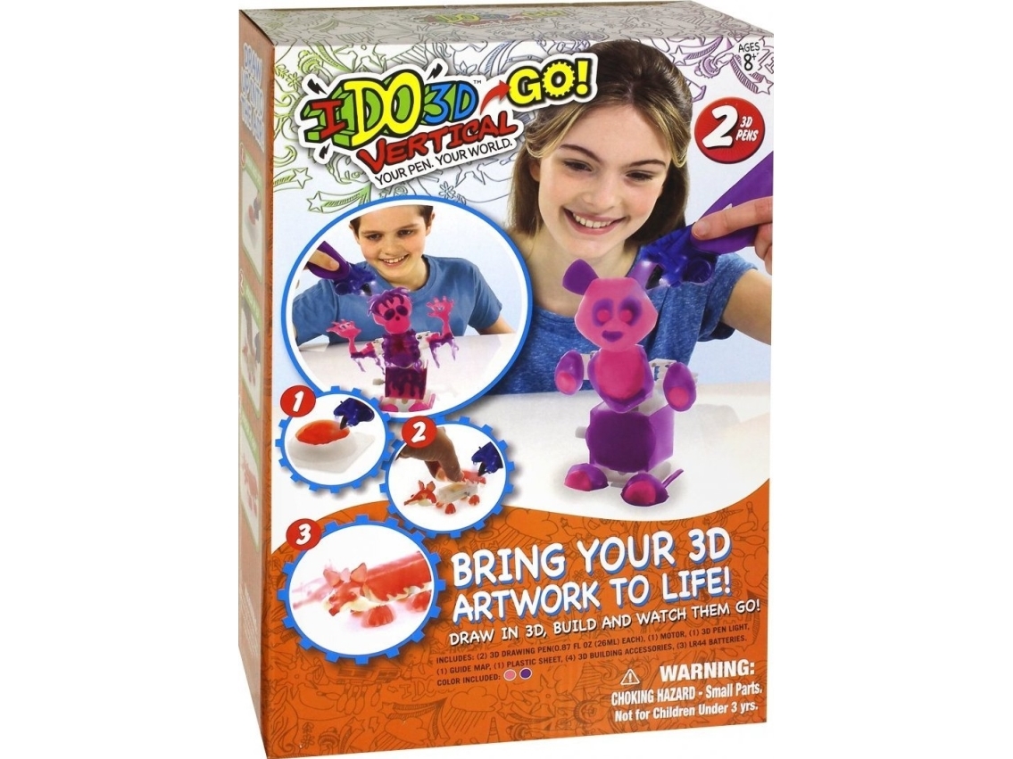 Formatex Ido3d, Bring Your 3D Artwork To Life, 2 Color Change Vertical Pens, Drawing Playset, Unisex, 8+ Years Unisex