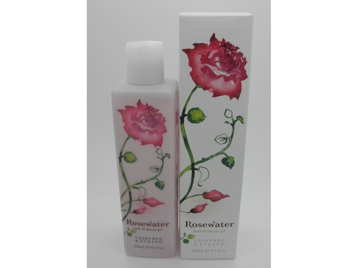 John Richmond Crabtree & Evelyn, Rosewater, Cleansing, Shower Gel, For All Skin Types, 250 ml For Women | N - A | GameStuff