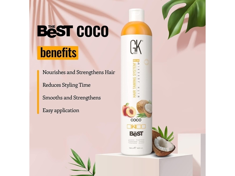 Gk Hair Global Keratin Global Keratin The Best Coco Hair Cream Treatment For Smoothening 1000 Ml For Women