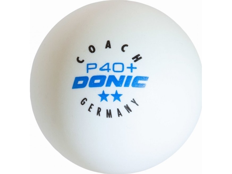 Donic Table Tennis Ball Donic P40+ Coach 2 Star 120 Pcs White