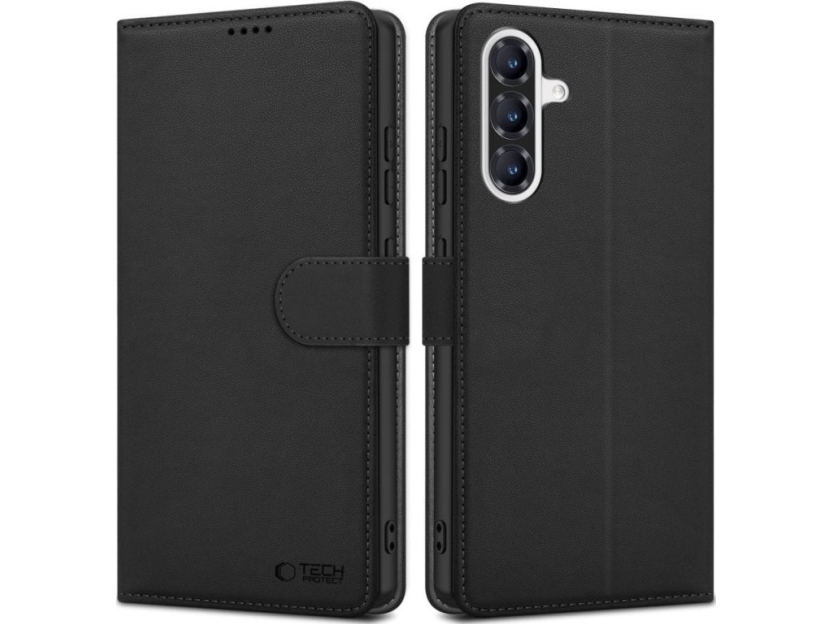 Tech-Protect Wallet Case Til Samsung Galaxy A56 5G - Mat Sort