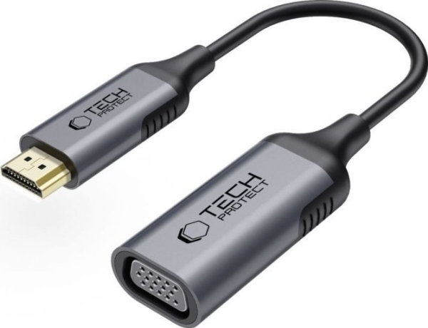 Tech-Protect Ultraboost Adapter Hdmi To Vga Full Hd 60Hz Black