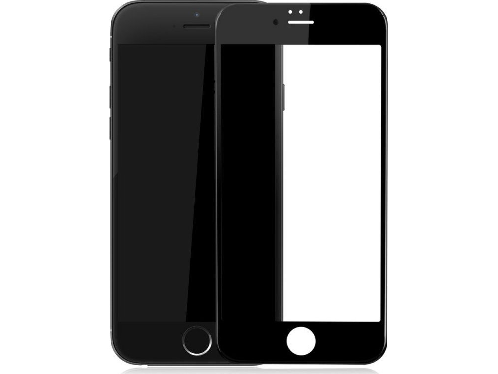 Renov8 Hærdet Glas 3D Til Iphone 8/7 Plus Sort - 9H Overfladens Hårdhed