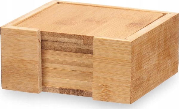 Kinvara Untersetzer Für Tasse Aus Holz Square, Bambus, 6Er-Set