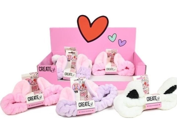 CREATE IT plush headband 84556 /6 | Smink - Sminktillbehör - Sminkväskor | GameStuff
