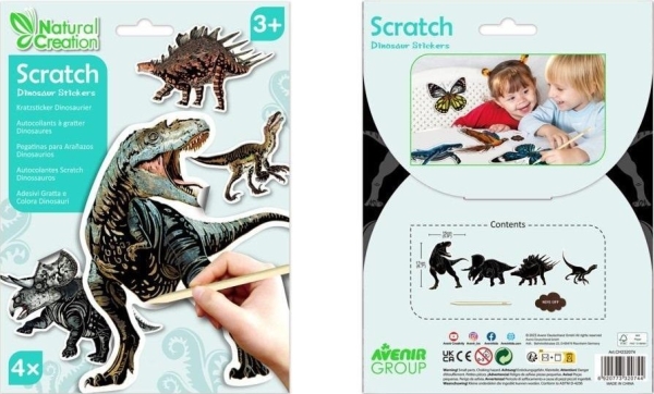 Scratch stickers - Dinosaurs