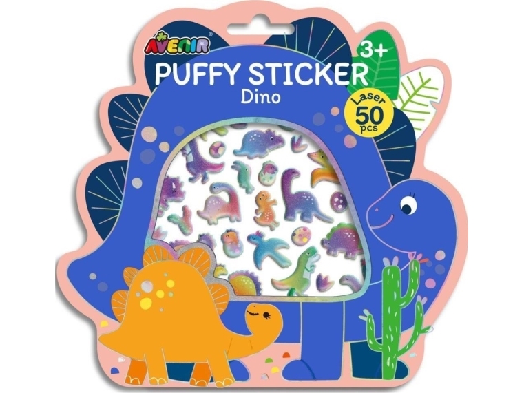 3D puffy stickers - dinosaur