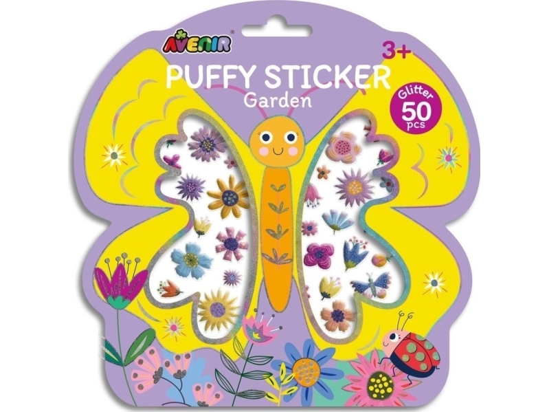 3D Puffy Aufkleber Garten Avenir