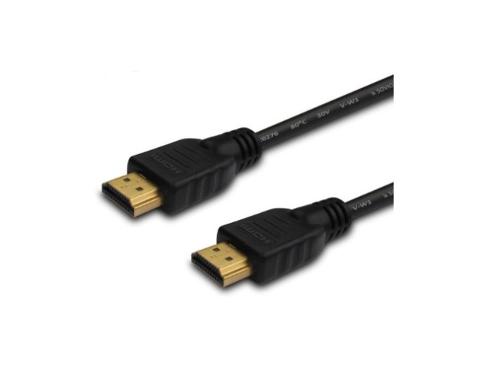 SAVIO CL-05 - HDMI-kabel med Ethernet - HDMI hane till HDMI hane - 2 m - skärmad - svart | Datortillbehör - Kablar & adaptrar - Bildkablar | GameStuff