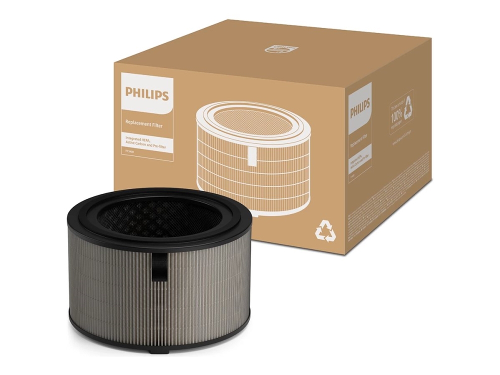 Philips PureProtect Water 3400 Series, ilmanpuhdistinsuodatin, esisuodatin/HEPA/hiili, 99,97 %, laatikko