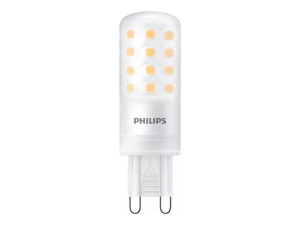 Philips LED - LED - form: G9 - glaserad finish - G9 - 4 W (motsvarande 40 W) - klass E - varmt vitt ljus - 2700 K | Ljuskällor - LED | GameStuff