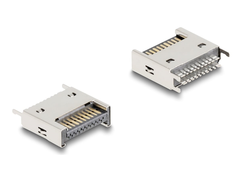 Delock - USB-kontakt - 20 pin USB Typ E (hane) Tangential A, rak till 20 lödhuvuden - 300 V - 0.5 A - upp till 10 Gbps dataöverföringshastighet | Radiostyrd - Elektronik - Komponenter | GameStuff