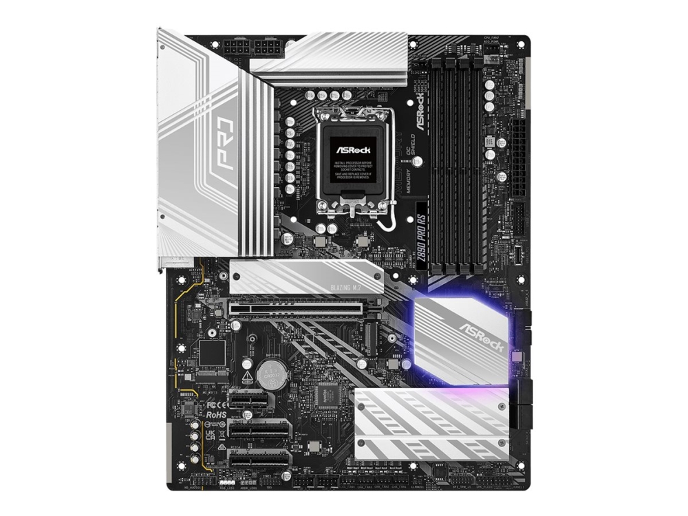 Asrock Z890 Pro Rs, Intel, Lga 1851 (Sockel V1), Intel Core Ultra (Serie 2), Lga 1851, Ddr5-Sdram, 256 Gb