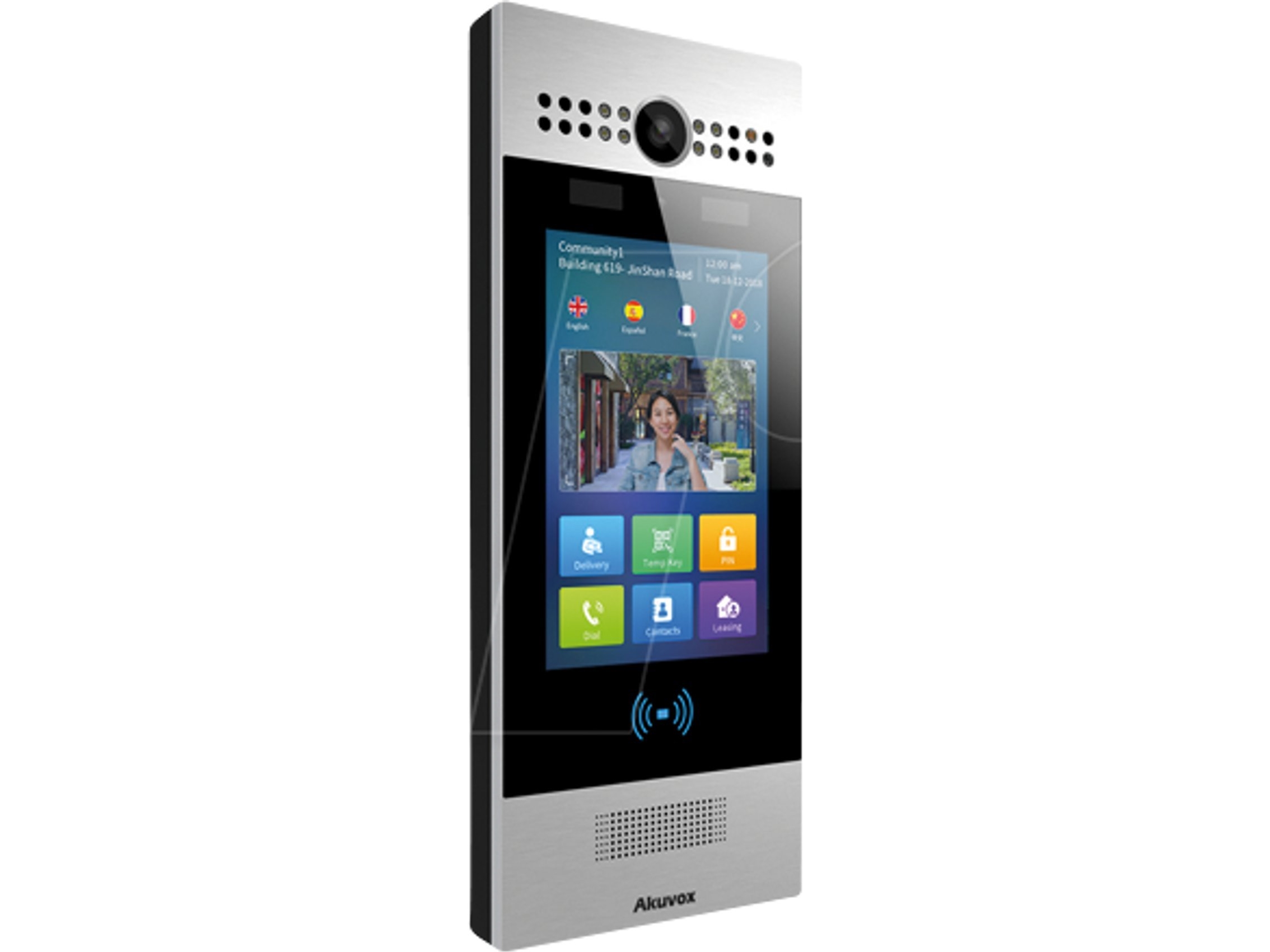 Akuvox Video-Tfe R29c-L Main Body, Lte, Facial Recognition, Android, Silver (R29c-L Main Body)