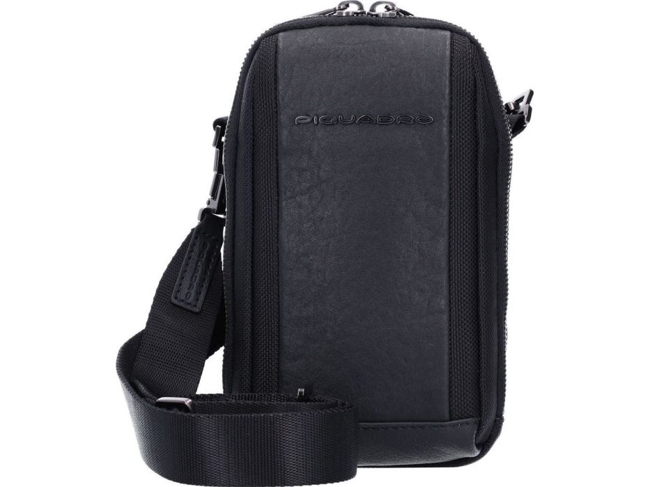 Piquadro Piquadro Brief 2 Recycled Fabric Crossbody Bag Black Ca5485br2 For Men For Men