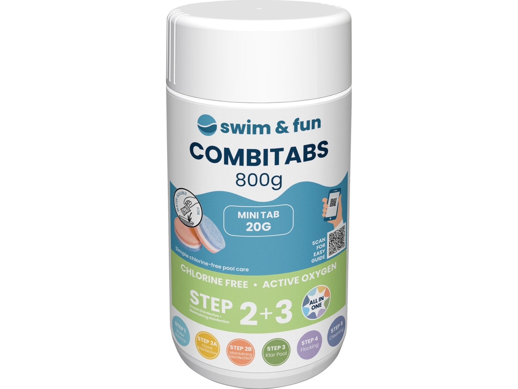 CombiTabs, Chlorine free 20g, 800g