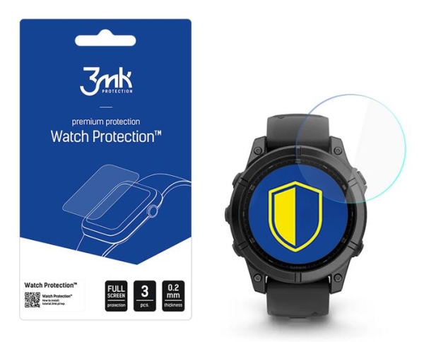 3Mk Watch Protection, Beskyttelse Af Urskærm, Garmin, Fenix E 47Mm, Glas, 3 Stk
