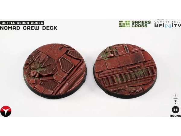 Gamers Grass Infinity - Nomad Crew Deck - Round 55mm (2x)