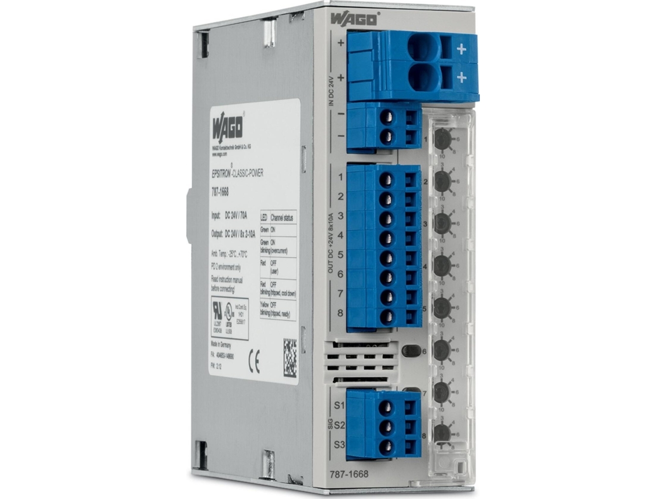 Wago 787-1668/000-004, Grau, Ip20, Deutschland, 42 Mm, 127 Mm, -25 - 70 °C