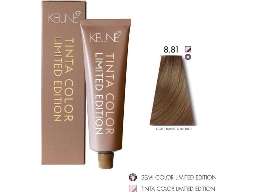 Keune Keune, Tinta Color, Permanent Hair Dye, 8.81 Light Barista Blonde, 60 Ml For Women