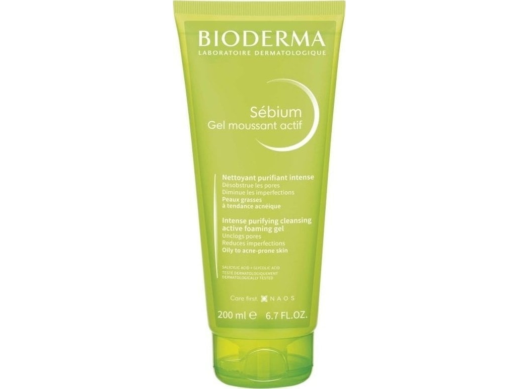 Bioderma Sebium Gel Moussant Actif Foaming Gel 200 ml Oily To Acne-Prone Skin