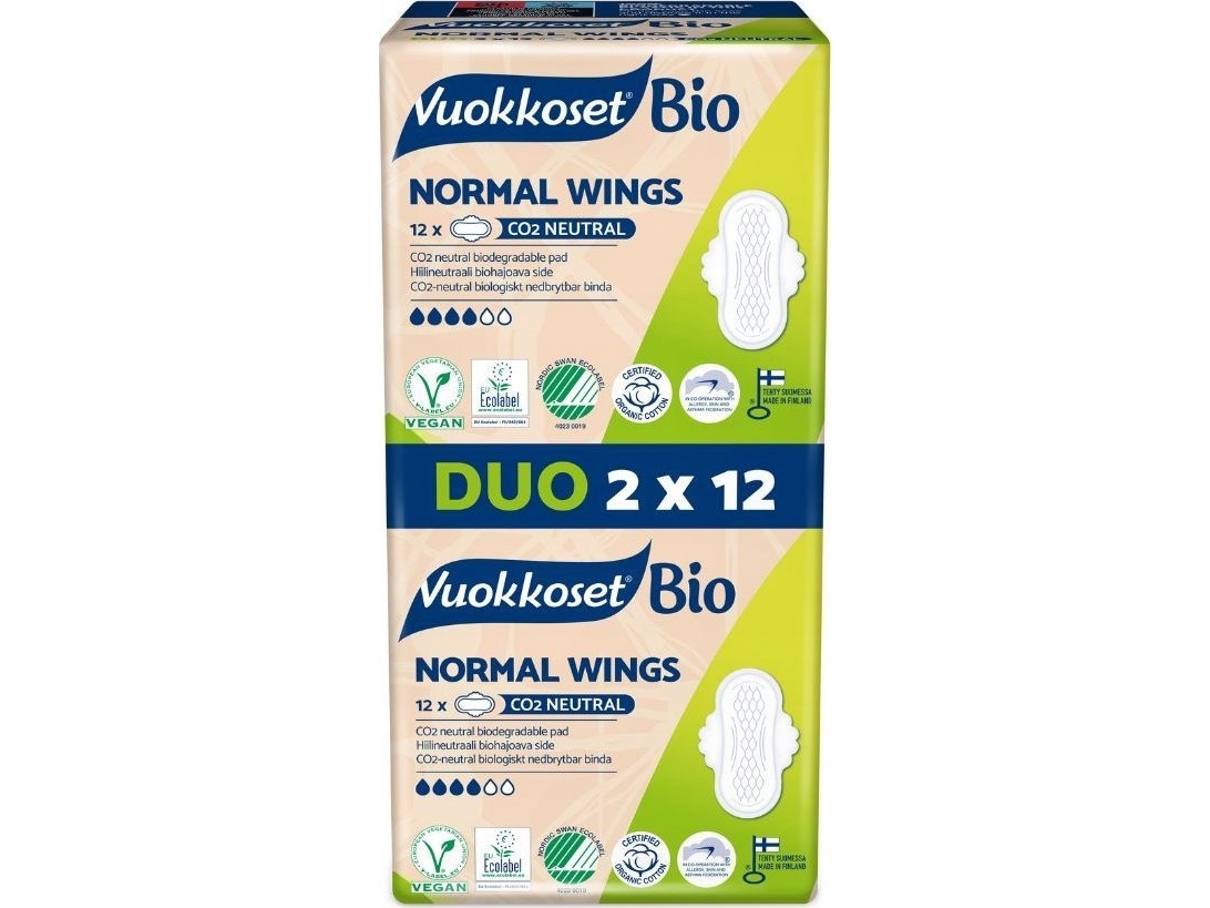 Sängkläder Sängkläder, BIO, Podpaski ze Skrzydełkami Normal, 2-pack 2x12szt | N - A | GameStuff