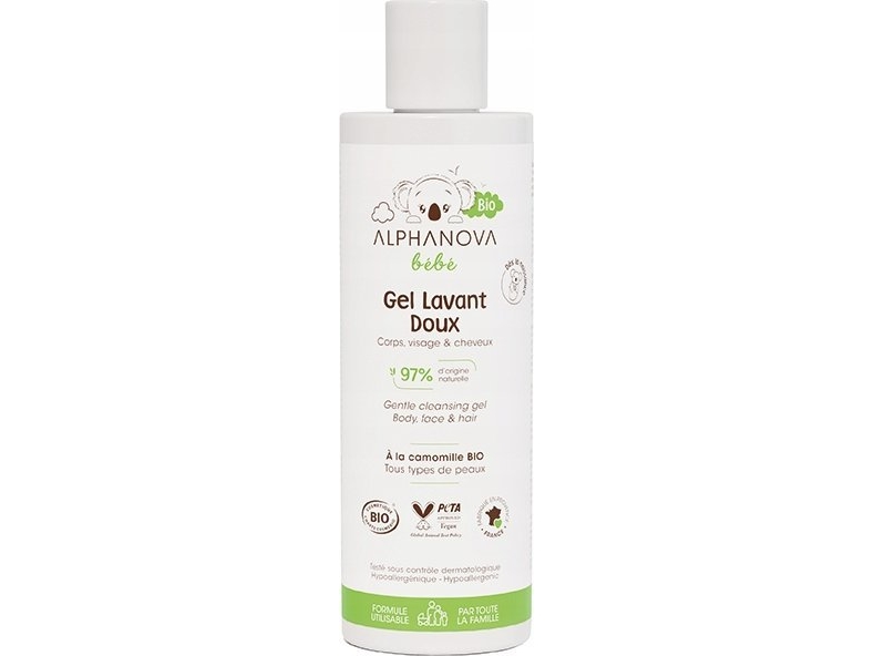 Alphanova Bebe Bio 2-In-1 Milde Waschgels Für Babys 200Ml