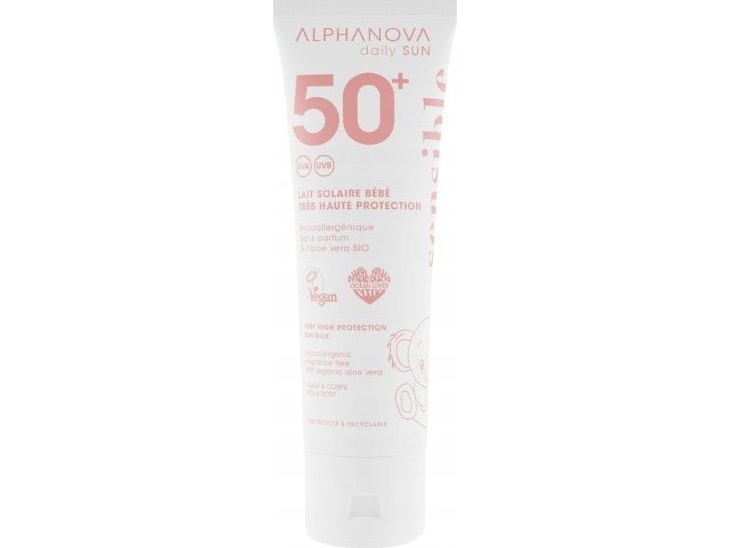 Alphanova Alphanova, Daily Sun BEBE, sollotion SPF50+, følsom hud, 50 ml