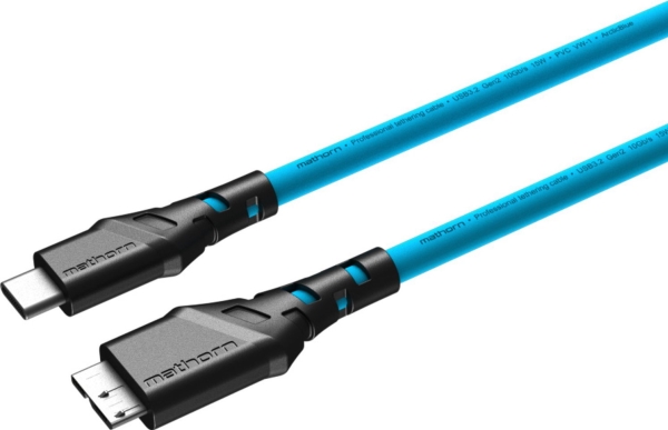 Ednet Usb-Kabel Mathorn Mtc-230 2M 10Gbps Usb C - Microb Arcticblue Fotokabel