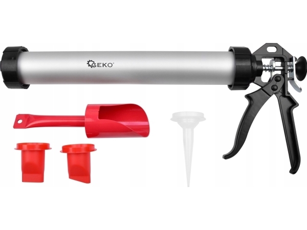 Geko spackelpress i aluminium + tips (10) | Färg & Tillbehör - Målningsverktyg - Tätningspistoler | GameStuff