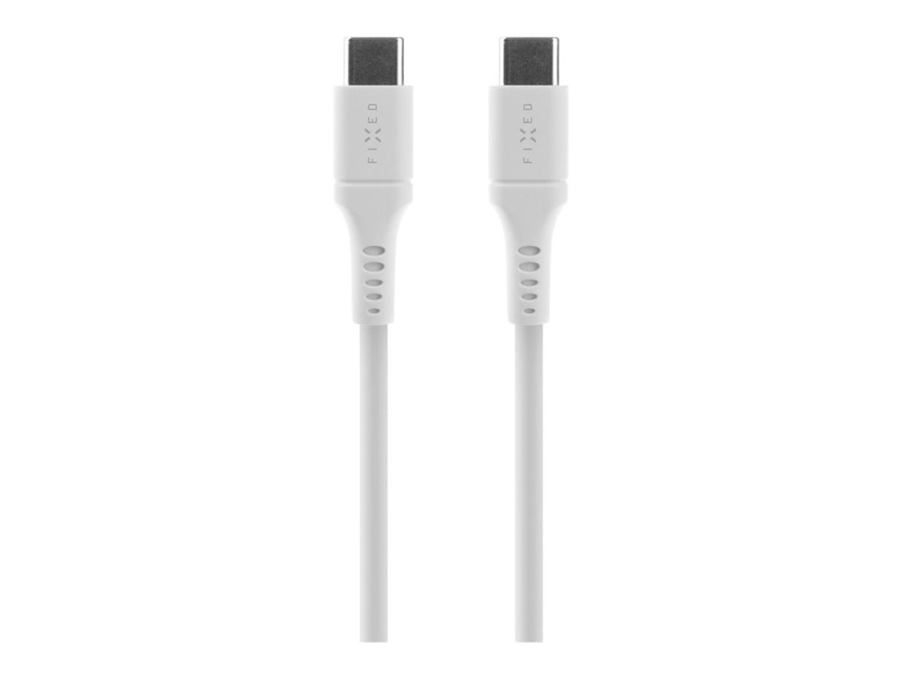 FIXED - USB-kabel - 24 pin USB-C (hane) till 24 pin USB-C (hane) - USB 2.0 - 2 m - USB Power Delivery (60W) - vit | EL Artiklar - Batteri - Batteriladdare | GameStuff