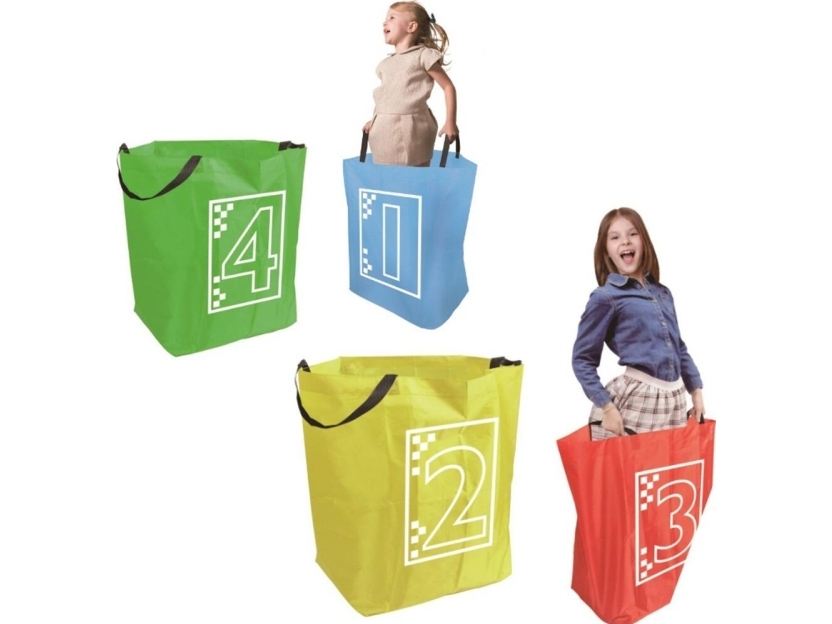 Animaatio setti lapsille hyppäämällä pussit kpl.4kpl