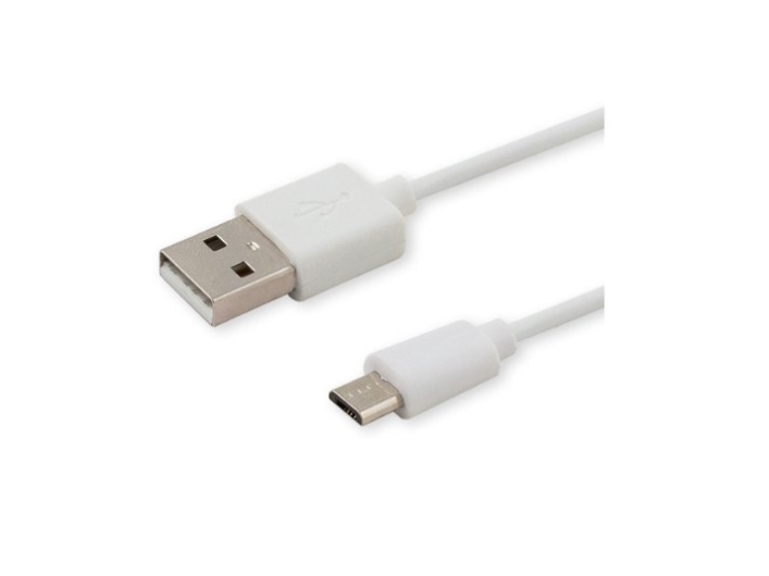 Savio Cl-123, 1 M, Usb A, Micro-Usb B, Usb 2.0, Hvid