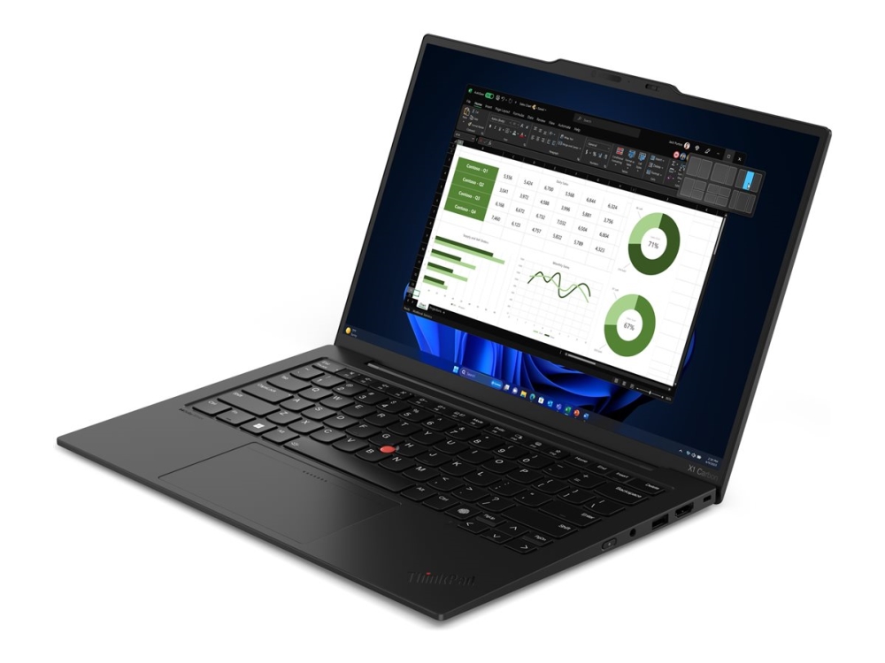 Lenovo Thinkpad X1 Carbon Gen 12 21kc 180 Graders Gångsjarnskonstruktion Intel Core Ultra 7 165u / Upp Till 4.9 Ghz Intel Evo Vpro Enterprise