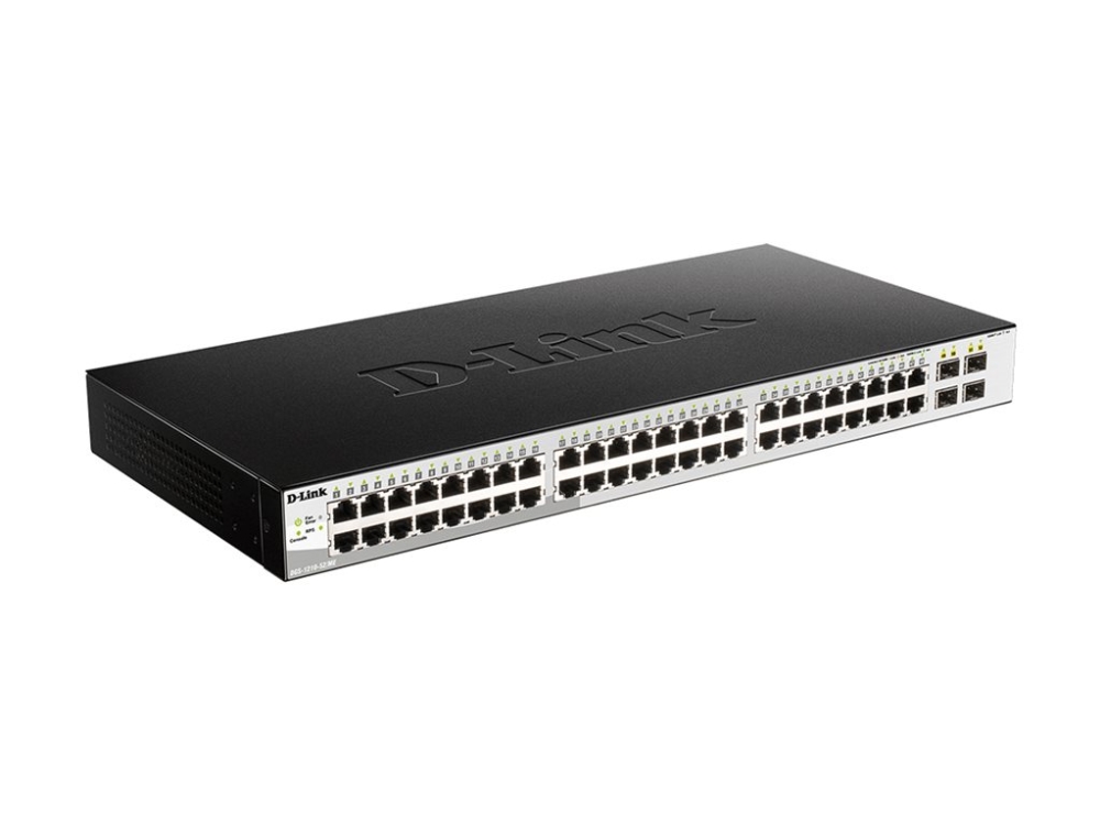 D-Link Dgs 1210-52/Me - Switch - Administreret - 48 X 10/100/1000 + 4 X Gigabit Sfp - Monterbar På Stativ