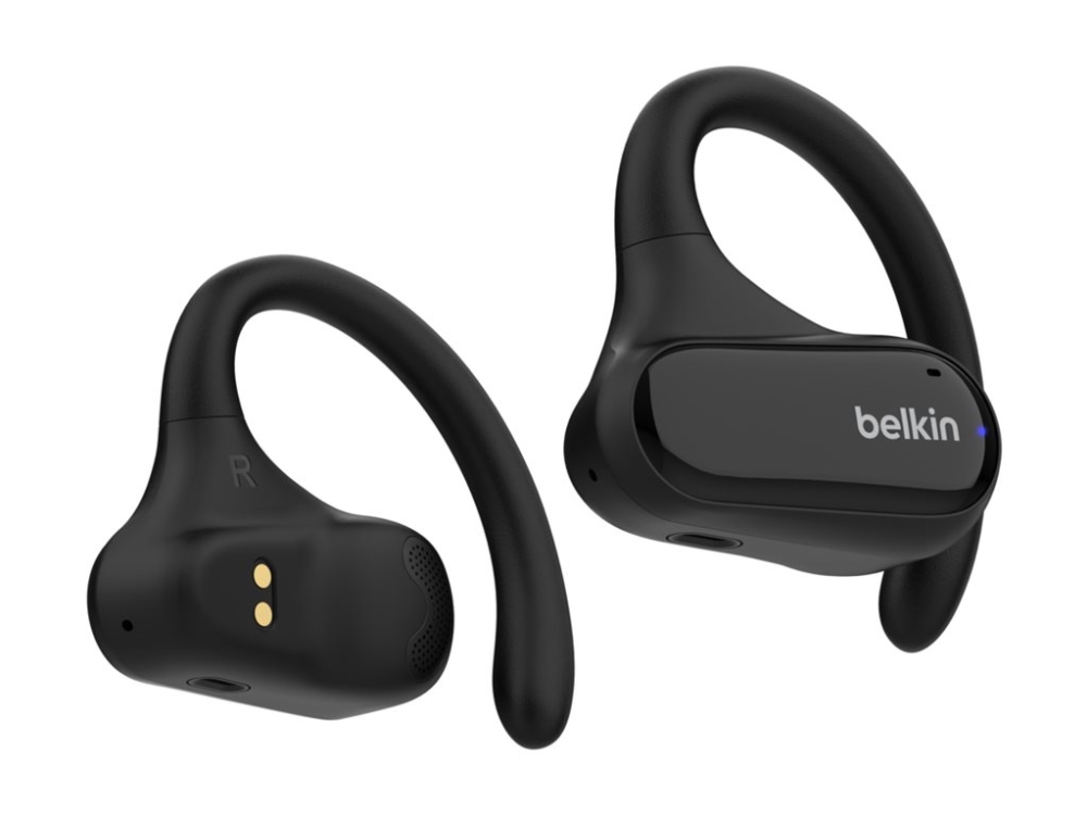 Belkin Soundform Clearfit - Ægte Trådløse Øretelefoner Med Mik. - Åbent Øre - Over Øret-Montering - Bluetooth - Sort
