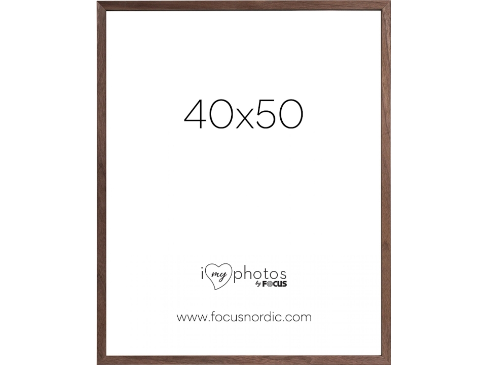 Focus Rock Valnøddefiner Billedramme 40X50