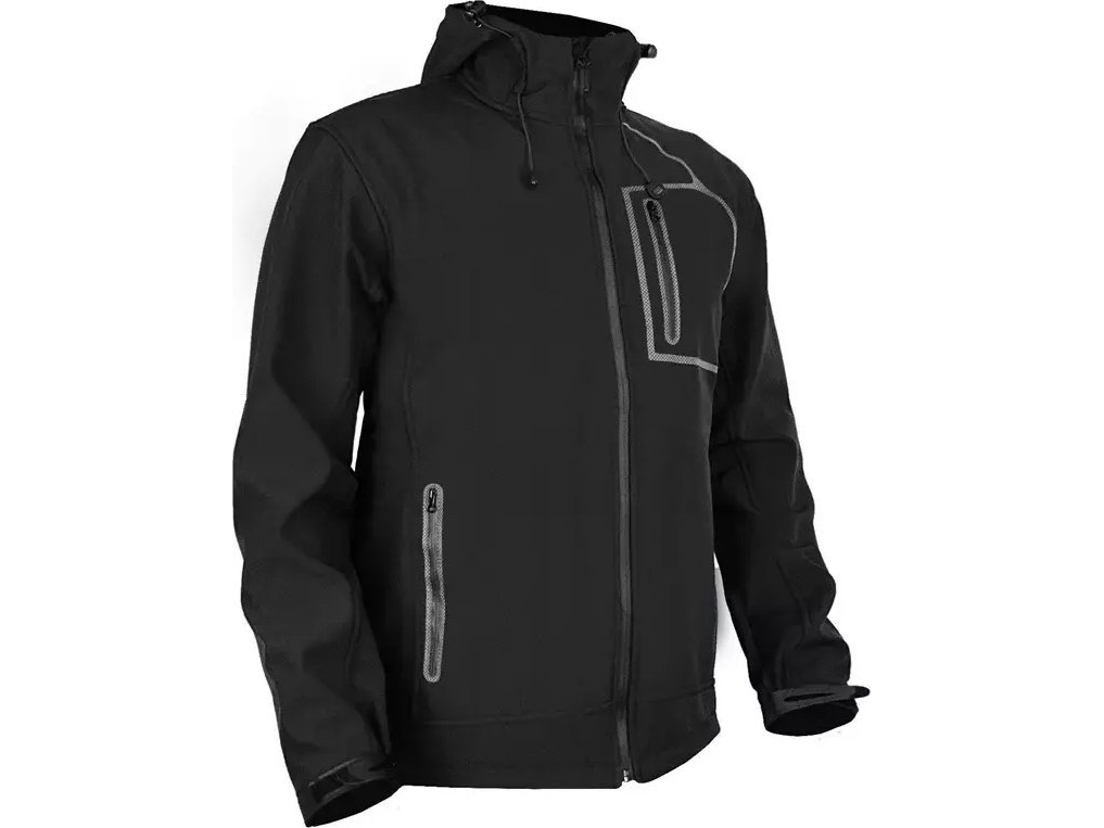 Herrejakke Venner softshell Str_027, sort