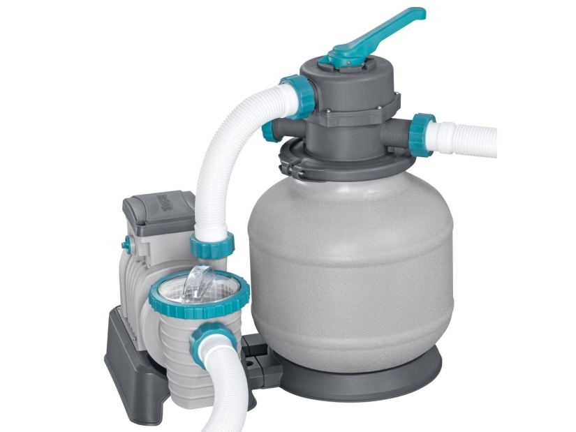 Bestway 58499, Sandfilterset, Schwarz, Orange, Weiß, Überirdischer Pool, 7700 L, 1100 L, 54500 L