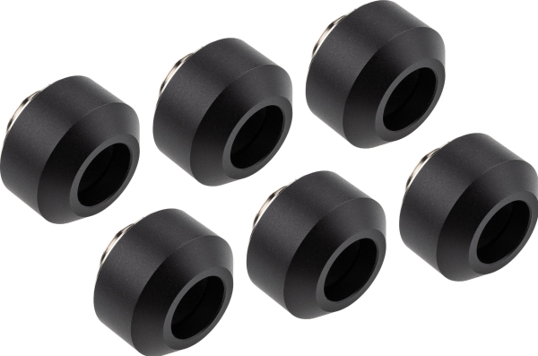 Optimus Hardtube Jungiamosios Detalės, 12 Mm, 6 Vnt. Pakuotėje Su Įrankiu – Juodos