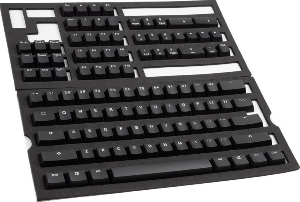 Ducky Ducky Phantom Black Pbt Double-Shot Keycap Set, Us Layout - 108 Keys